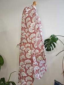 เซ็ตชุดนอนผ้าฝ้ายพิมพ์ลายดอกไม้น้ำหนักเบา, ชุดนอนสตรีใส่สบายสำหรับฤดูใบไม้ร่วงและฤดูร้อนชุดกระเป๋า - Product Image 2