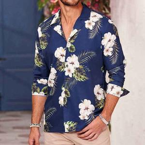 Chemise hawaïenne personnalisée à fleurs pour hommes, imprimée par sublimation, boutonnée décontractée à séchage rapide pour la plage, chemise hawaïenne à manches courtes - Product Image 2