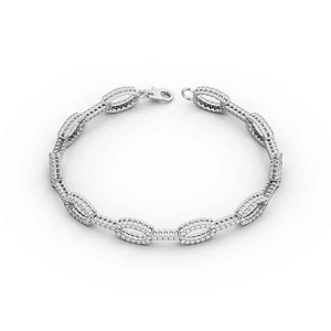 Pulsera de Cadena con Eslabones Redondos y Diamantes Cultivados en Laboratorio, Joyería de Moda Original, Pulsera de Diamantes de Alta Calidad para Mujer - Product Image 4