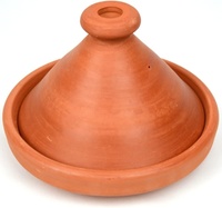 Tajine marocain artisanal en argile, pot à ragoût de 20 cm de diamètre, compatible cuisinière à gaz, design écologique et isolant pour garder les plats au chaud