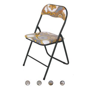 Poltrona Pieghevole in Pelle Stile Barocco Sibilla con Funzione Convertibile, Arredamento per Casa e Ufficio, Sedia a Sfera in PU - Product Image 1