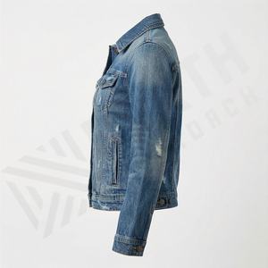 เสื้อแจ็คเก็ตยีนส์ผู้หญิงทรงครอป สไตล์วินเทจ ทำสีซีดแบบดิสเทรส แฟชั่นสตรีททันสมัย ใส่ได้ทุกวัน ราคาสมเหตุสมผล รับสั่งทำสีตามต้องการ - Product Image 3