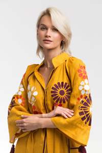 Abito <span class=keywords><strong>con</strong></span> <span class=keywords><strong>spacco</strong></span> Sexy stile Boho stile stile stile Boho abito <span class=keywords><strong>con</strong></span> <span class=keywords><strong>spacco</strong></span> laterale Sexy abito manica lanterna ucraina - Product Image 2