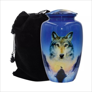 โกศโลหะเคลือบใส่เถ้ากระดูกโกศพร้อมสีดำสำหรับผู้ใหญ่สำหรับเก็บขี้เถ้า - Product Image 5