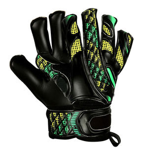 Black Color Good Quality <b>With</b> Finger Save And Double Wrist Protection Youth Adult Wear Sport Football Catching Goalkeeper <b>Gloves</b> - Product Image 3
