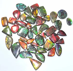 Certified Ready To Purchase Finest Quality Natural Canadian Ammolite freeform Cabochons Loose Gemstones From Manufacturer