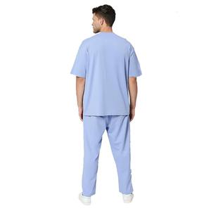 Ensemble de survêtement d'hiver pour hommes, couleur et logo personnalisés, haute qualité, respirant, décontracté, coupe ample, t-shirt, pantalon ample - Product Image 2
