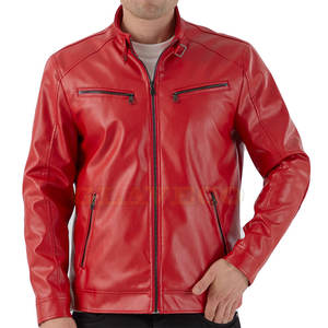 Veste en cuir pour homme de haute qualité, col montant, imperméable, coupe-vent, à capuche, décontractée, pour l'hiver, couleurs/logo personnalisables - Product Image 3