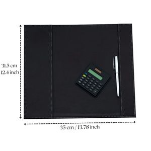 แผ่นรองโต๊ะทำงานขนาดใหญ่พร้อมแผ่นรองหนัง 31.5x35 ซม. แผ่นรองสำหรับประชุมและแผ่นรองเมาส์ อุปกรณ์เสริมสำหรับการทำงานและการประชุม - Product Image 2