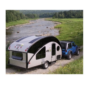 Remolque de Camping Tipo Lágrima Todoterreno de Diseño Moderno, Pequeño, Portátil, Ligero, Caravana de Viaje, Venta al Por Mayor - Product Image 5