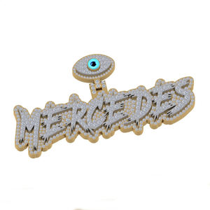 Exclusivo colgante de moissanita de plata y encanto E Color redondo corte brillante VVS2 lujo certificado venta al por mayor joyería de Hip Hop a granel - Product Image 6