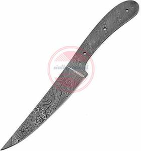 Cuchillo de cocina de acero de Damasco de alta calidad, hoja en blanco forjada a mano profesional - Product Image 6