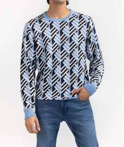 Suéter Personalizado de Cuello Redondo, Tejido Holgado, Estilo Casual de Invierno para Hombre, Talla Grande, Anti-Pilling, con Logotipo Frontal - Product Image 4