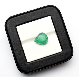 ลูกแพร์ zambian มรกต, ตัดมรกต unheated, มรกตสีเขียวสดใส, อัญมณี, จี้มรกต, ลูกแพร์ตัดมรกต13X11มม. 4.85 CTS - Product Image 2