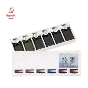 Kits de viaje de acuarela con punta flexible versátil japonesa, papelería para bocetos artísticos con pinturas de tinte líquido - Product Image 1