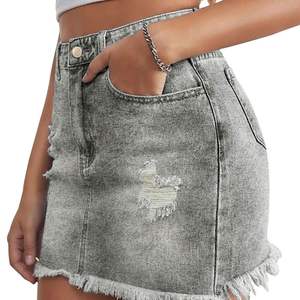 Minifalda de mezclilla caliente corta para mujer joven al por mayor ropa Y2k falda de mezclilla sexy Y2k con cinturón faldas de mezclilla - Product Image 2