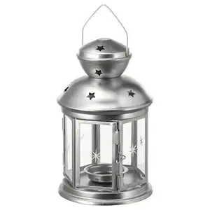 欧洲设计装饰萨尔萨灯笼高漆金属风灯蜡烛灯标准彩色丁字灯座灯笼