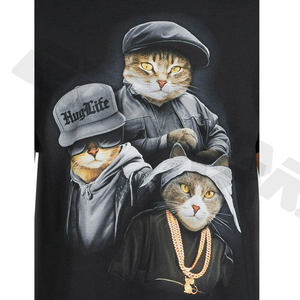 Impression de logo personnalisé T-shirt écologique à manches courtes en coton et polyester T-shirts à motifs graphiques pour hommes - Product Image 2