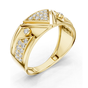 Bague en diamant pour femme, clarté VVS-VS EF, or 18 carats, 14 carats, 10 carats et argent 925, options or rose, or jaune, or blanc et moissanite - Product Image 5