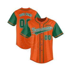Nouveau style Maillot de baseball sportif pour homme respirant 100% polyester Vente directe d'usine Manches courtes - Product Image 1