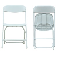 Chaise pliante en plastique empilable Fournisseur de vente en gros de sièges de conférence pour événement, mariage, banquet