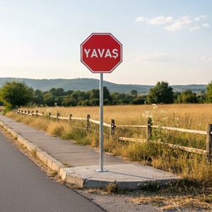 Poteau rond galvanisé de 2 mètres avec bride pour produits routiers - Product Image 3