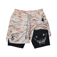 Short Homme Y2K Boucle Hip Hop Style Gothique 3D Plaid Patchwork Short Blanc Personnalisé