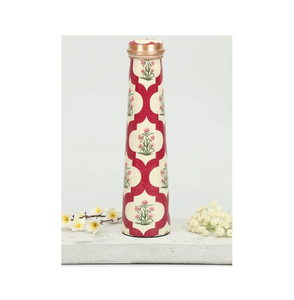 Decoration <b>Copper</b> Water Bottle Handmade Solid <b>Copper</b> Bottles Drinkware Traditional Indian Premium Quality - Product Image 3