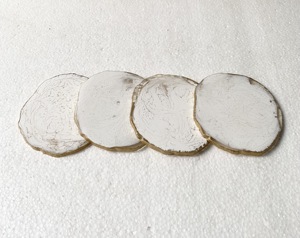 Sous-verres de forme ronde en pierre d'agate de style américain pour la maison et les ustensiles de cuisine Sous-verres de style nouveau personnalisés d'occasion au prix de gros - Product Image 3