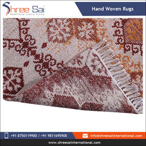 Premium Moderne Géométrique Handloom Dhurrie Tapis Élégant Plat Tissé Tapis Latex Support Sortie D'usine Bas Prix pour Chambre - Product Image 4