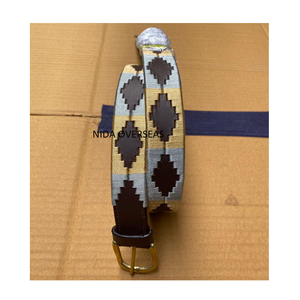 NIDA 2017 Premium Ecuestre Cuero Polo Halter Argentino Cosido a mano Hilo multicolor Logotipo personalizado Caballo aceptado - Product Image 5