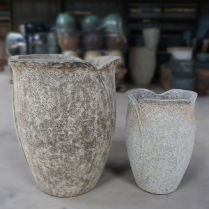 Production en usine de grands pots en argile céramique élégant Style Atlantis jardin noël pots de fleurs décoratifs jardinières jardinière - Product Image 3