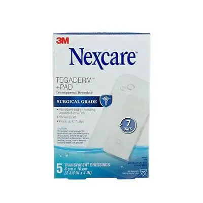 접착 필름 상처 드레싱 부직포 Nexcare3M H3584 패드 투명 드레싱, 12 박스/케이스