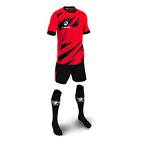 Uniforme de fútbol personalizado de alta calidad Recién llegado Equipo Desgaste Uniforme de fútbol Diseño de logotipo Uniforme de fútbol