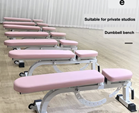 Banc de musculation professionnel réglable, chaise de fitness réglable, banc d'haltères réglable, équipement de fitness à domicile, chaise de fitness rose