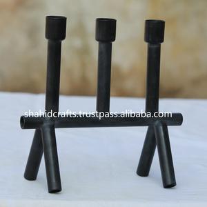 Bougeoir en métal de luxe fait à la main pour la décoration intérieure et la décoration de Noël Support de pilier élégant - Product Image 4