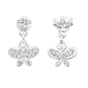 NOVAMART Fine Zarkan Silver Drop Stud Earrings Fashionable Honey <b>Bees</b> Design Wholesale Export - Product Image 4