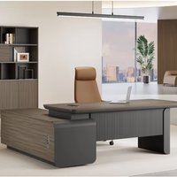 Mobilier de Bureau Simple et Moderne - Bureau de Petit Manager, Chaises de Bureau et Ensemble Table Basse
