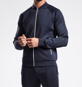 Logo personnalisé Nouveaux Design pour Hommes Survêtement à Fermeture Éclair Personnalisé Ensemble de Survêtement Vente en Gros Veste et Jogging Slim Fit Survêtements Ensemble de 2 Pièces - Product Image 5