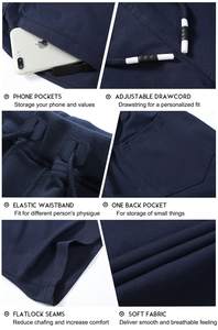 Short de gymnastique surdimensionné pour homme Pantalon de basket-ball en élasthanne à séchage rapide avec logo personnalisé Décoration respirante à motif décontracté - Product Image 5