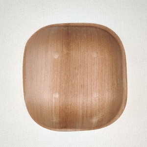 Assiette carrée peu profonde de 4 "de meilleure qualité avec coins arrondis vaisselle durable en céramique et mélamine pour restaurant et maison - Product Image 3