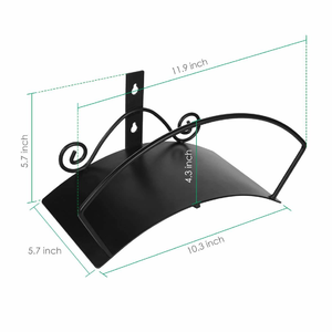 Tuyau d'irrigation d'aménagement paysager de jardin en métal noir support de tuyau d'arrosage en métal pour l'arrosage et l'irrigation disponible en gros - Product Image 2