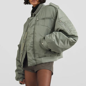 Veste bomber pour femme OEM, tendance et confortable, collection hiver, tendance, vestes OEM à prix avantageux, 2026 - Product Image 6