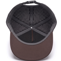 Gorra de Béisbol Unisex Perforada de Dos Tonos, Ajustable, de 5 Paneles, Transpirable, Impermeable, Deportiva, Casual, para Exteriores, Personalizada, Indonesia