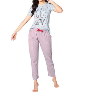 Vêtements de nuit respirants pour femmes | Casual Ladies Pajama Shorts Set Plus Size XS-XL Woven Fabric Confortable Nightwear OEM Factory - Product Image 5