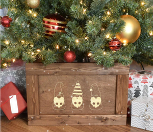 Boîte de collier d'arbre de Noël en bois la plus vendue avec des motifs gravés pour la décoration de vacances fabriquée au Vietnam - Product Image 3