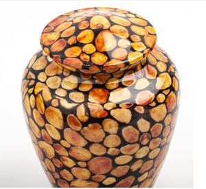 Urnes de crémation pour humains et animaux de compagnie Cendres Urne de crémation décorative bleue pour enterrement funéraire ou urne commémorative pour adultes BY AYAANS - Product Image 4