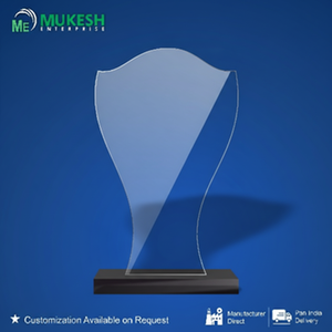 ถ้วยรางวัลอะคริลิก Crest Wave ทนทาน ขัดเงา สลักลายอย่างมีสไตล์ รางวัลคริสตัลสำหรับมอบรางวัลในงานกีฬาองค์กรและกิจกรรมทางการศึกษา - Product Image 6