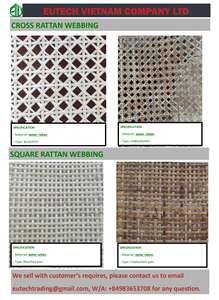 Gran oferta, caña de mimbre de estilo náutico Vintage, tejido de ratán Natural, cesta de mimbre estampada de Vietnam, artesanías de mimbre artesanales - Product Image 5