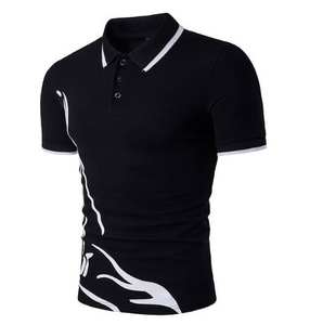 Polo de golf imprimé mode unisexe haute qualité chemises en coton blanc uni pour hommes nouveau design - Product Image 6